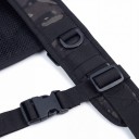 Suspensórios tácteas para cinto de serviço em forma de H com ombros acolchoados MOLLE 4 mosquetões rotativos Poliéster 600D 5