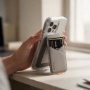 Magnetisk telefonpunge MagSafe Etui til 4 kort med stativ RFID beskyttelse Kunstlæder Til iPhone 12 til 17 7