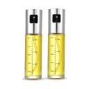 Lasinen öljysumuttimet 100 ml 2 kpl Mittausasteikko Hieno sumu Korkeus 17 cm Ruokaan, grillaamiseen, paistamiseen ja salaatteihin 1