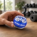 Bola de treino giroscópica para pulso com autostart 7 x 5,5 cm Rotor metálico Laço Treinador de antebraço e agarre 3
