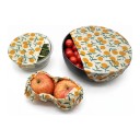 Essuie-tout en cire alimentaire Ensemble de 3 tailles 18 x 20 cm 25 x 28 cm et 33 x 35 cm Coton et cire d'abeille Pour les bols et le pain 3