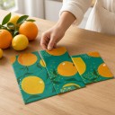 Essuie-tout en cire alimentaire Ensemble de 3 tailles 18 x 20 cm 25 x 28 cm et 33 x 35 cm Coton et cire d'abeille Pour les bols et le pain 5