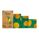 Essuie-tout en cire alimentaire Ensemble de 3 tailles 18 x 20 cm 25 x 28 cm et 33 x 35 cm Coton et cire d'abeille Pour les bols et le pain 9