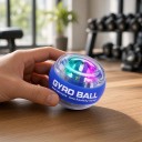 Bola de fortalecimento giroscópica com iluminação LED e autostart 7 x 5,5 cm Rotor metálico Laço Treinador de pulso e agarre 5