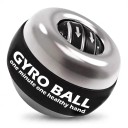 Bola de treino giroscópica metálica com luz LED de 7 cores e autostart Rotor metálico Laço Prata Treinador de punho e antebraço 1