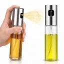 Lasipullot öljyn suihkuttamiseen 100 ml 6 kpl Mittausasteikko Hieno sumu Korkeus 17 cm Ruokaan valmistamiseen grillaamiseen leivontaan 2