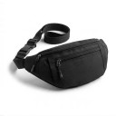 Bæltetaske til skulder og talje 31 x 14 x 7 cm Nylon crossbody taske med to lynlåslommer Til sport og rejser 1