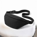 Bæltetaske til skulder og talje 31 x 14 x 7 cm Nylon crossbody taske med to lynlåslommer Til sport og rejser 7