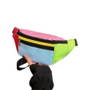 Bæltetaske til skulder og talje 31 x 14 x 7 cm Nylon crossbody taske med to lynlåslommer Til sport og rejser 10