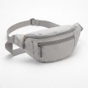 Bæltetaske til skulder og talje 31 x 14 x 7 cm Nylon crossbody taske med to lynlåslommer Til sport og rejser 12