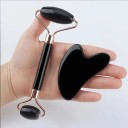 Sada na masáž obličeje Dvoustranný váleček Gua sha ve tvaru srdce a Forma na ledový váleček s víčkem Na péči o pleť 7