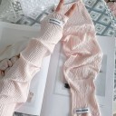 Cooling Arm Sleeves 1 Pair Ribbed Structure and Thumb Hole Ice Silk UV Protection For Driving Cycling and Outings 5