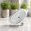 LED luz de cultivo E27 18 W Espectro completo 96 LED SMD2835 Corpo de alumínio prateado Ø 13 cm Para plantas de interior ervas e mudas 4