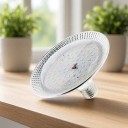 LED luz de cultivo E27 18 W Espectro completo 96 LED SMD2835 Corpo de alumínio prateado Ø 13 cm Para plantas de interior ervas e mudas 5