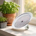 LED luz de cultivo E27 18 W Luz roxa Espectro vermelho e azul 96 LED SMD2835 Corpo de alumínio prateado Para mudas e flores 2