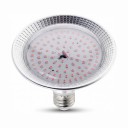 LED luz de cultivo E27 18 W Luz roxa Espectro vermelho e azul 96 LED SMD2835 Corpo de alumínio prateado Para mudas e flores 3