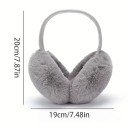 Klapas de Inverno em Pele Sintética Dobráveis 20 x 19 cm Pelúcia Macia de Poliéster Unissexo para Passeios de Inverno 7