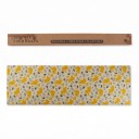 Essuie-tout en cire alimentaire en rouleau 33 x 100 cm Découpable sur mesure Coton avec cire d'abeille Motif abeilles et rayons Pour fruits et pain 1
