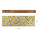 Essuie-tout en cire alimentaire en rouleau 33 x 100 cm Découpable sur mesure Coton avec cire d'abeille Motif abeilles et rayons Pour fruits et pain 3