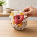 Essuie-tout en cire alimentaire en rouleau 33 x 100 cm Découpable sur mesure Coton avec cire d'abeille Motif abeilles et rayons Pour fruits et pain 6