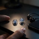 Silikonpropper NICEHCK C04 4 par Størrelse SS Diameter 10,9 mm Flydende silikon Gennemsigtig med blåt kerne til IEM hovedtelefoner 6