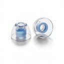 Silikonpropper NICEHCK C04 4 par Størrelse S Diameter 10,9 mm Flydende silikon Gennemsigtig med blåt kerne til IEM hovedtelefoner 3