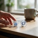 Silikonpropper NICEHCK C04 4 par Størrelse L Diameter 13,3 mm Flydende silikone Gennemsigtig med blåt kerne til IEM hovedtelefoner 2