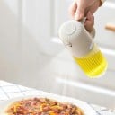 Lasinen öljysumutin 180 ml kahvalla ja vivulla Raidoitettu lasi Öljysumutin oliiviöljylle grilliin ja friteeraamiseen 2