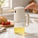 Lasinen öljysumutin 180 ml kahvalla ja vivulla Raidoitettu lasi Öljysumutin oliiviöljylle grilliin ja friteeraamiseen 6