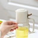 Lasinen öljysumutin 180 ml kahvalla ja vivulla Raidoitettu lasi Öljysumutin oliiviöljylle grilliin ja friteeraamiseen 7