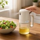 Lasinen öljysumutin 180 ml kahvalla ja vivulla Raidoitettu lasi Öljysumutin oliiviöljylle grilliin ja friteeraamiseen 8