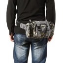 Taktisk bæltetaske 23 x 9 x 15 cm Volumen 3–5 l Nylon Molle taske til talje og skulder Til vandreture camping og jagt 12