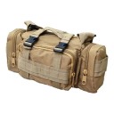 Taktisk bæltetaske 23 x 9 x 15 cm Volumen 3–5 l Nylon Molle taske til talje og skulder Til vandreture camping og jagt 6