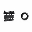 Conjunto de fortalecimento de mãos e dedos Fortalecedor de punho 5 - 60 kg com contador 2 fortalecedores de dedos Anel Bola e Saco Preto Treino 4