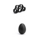 Conjunto de fortalecimento de mãos e dedos Fortalecedor de punho 5 - 60 kg com contador 2 fortalecedores de dedos Anel Bola e Saco Preto Treino 5