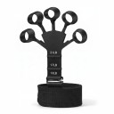 Conjunto de fortalecimento de mãos e dedos - Fortalecedor de pegada 5 - 60 kg com contador, 3 fortalecedores de dedos, Anel, Bola e Saco Preto Treino 4