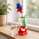 Pijící ptáček Perpetuum mobile 18 cm Fyzikální hračka ze skla a plastu Kývající dekorace na stůl do kanceláře i pokoje 2