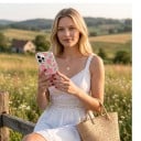 Pouzdro na iPhone 18 Pro Max Průhledný matný kryt Motiv lučních květin Měkký rám z TPU Tvrdý zadní panel Ochrana proti nárazům 5