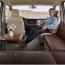 Otočná základna sedadla spolujezdce 360° Mercedes Sprinter Ford Transit T5 a T6 Ocelová 46 x 46,5 x 3 cm Černá Do dodávky a obytňáku 3