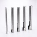 Ensemble de perforateurs ovales pour cuir 5 pièces Perforateurs pour trous allongés 1,5–9 mm Longueur 10 cm Acier inoxydable Argent Outils 3