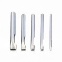 Ensemble de perforateurs ovales pour cuir 5 pièces Perforateurs pour trous allongés 1,5–9 mm Longueur 10 cm Acier inoxydable Argent Outils 1