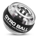 Bola de treino giroscópica com iluminação LED de cinco cores e autostart 7 x 5,5 cm Rotor metálico Transparente e preto Treinador de pulso 1