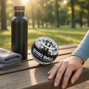 Bola de treino giroscópica com iluminação LED de cinco cores e autostart 7 x 5,5 cm Rotor metálico Transparente e preto Treinador de pulso 4