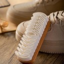 Rensekit til ruskindsko Krepbørste 13 cm Firdobbelt børste til ruskind og nubuck Rensegummi til sko Træ og gummi 5