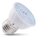 Fytolampa com espectro completo E27 48 LED Lâmpada de cultivo 85–265 V Chips SMD 2835 Corpo branco em ABS para plantas de interior e mudas 1