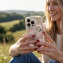 Pouzdro na iPhone 18 Pro Max Průhledný matný kryt Akvarelový motiv květin Měkký rám z TPU Tvrdý zadní panel Ochrana proti nárazům 5