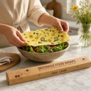 Essuie-tout en cire d'abeille 100 x 33 cm Emballage réutilisable pour le pain et les légumes 2