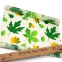 Essuie-tout en cire d'abeille 100 x 33 cm Emballage réutilisable pour le pain et les légumes 3
