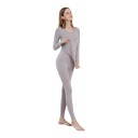 Dame termoundertøj Sæt trøje med lange ærmer og leggings Ribbet strik Universel størrelse 40–65 kg Til vinter 7