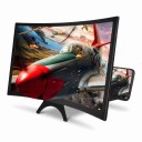 Zakřivená lupa na displej mobilu 12 palců 26 x 16 cm Zvětšovač obrazovky s držákem telefonu Pro sledování filmů a videí 3